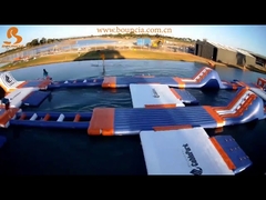 250 شخص لعبة الحديقة المائية العملاقة القابلة للنفخ