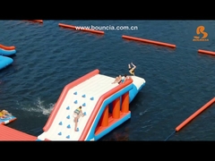 165 شخص سعة حديقة مائية قابلة للنفخ لون مخصص شهادة TUV