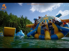 طباعة شعار UFO دوار مائي قابل للنفخ / زحل مائي قابل للنفخ