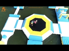 شهادة TUV لترامبولين مائي عائم قابل للنفخ للبحيرة