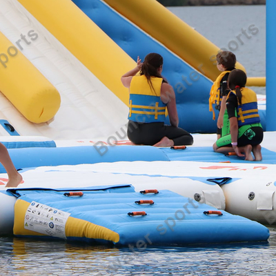 Bouncia Inflatable Landing Ramp For Floating Aqua Park