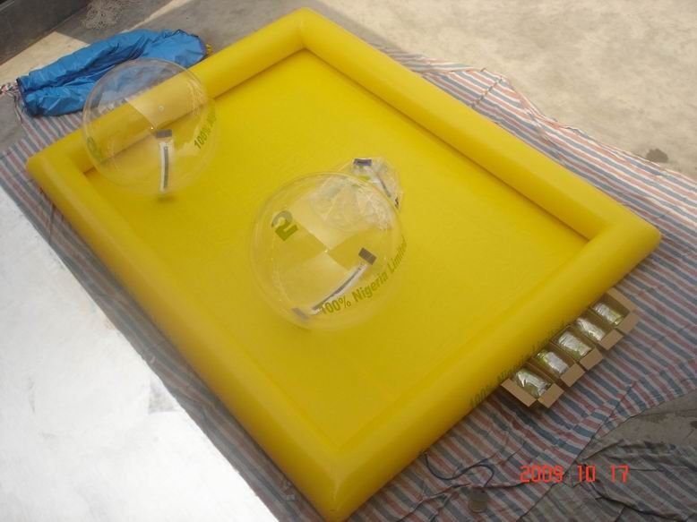 Inflatable Water Pool For Water Ball , Inflatable Water Pond With Durable PVC Tarpaulin
